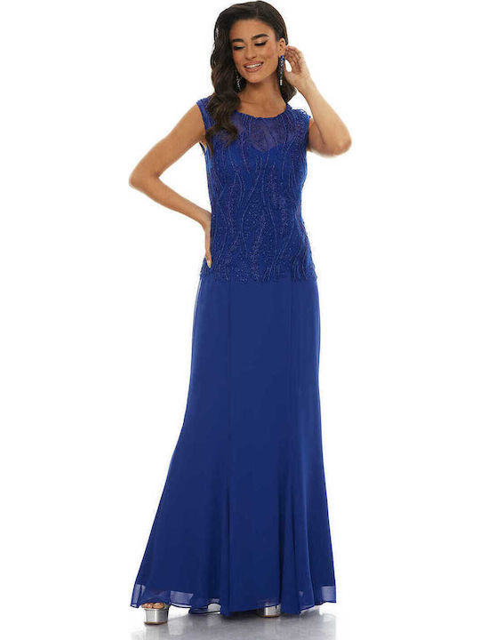 Maxi Dress for Wedding / Baptism Blue