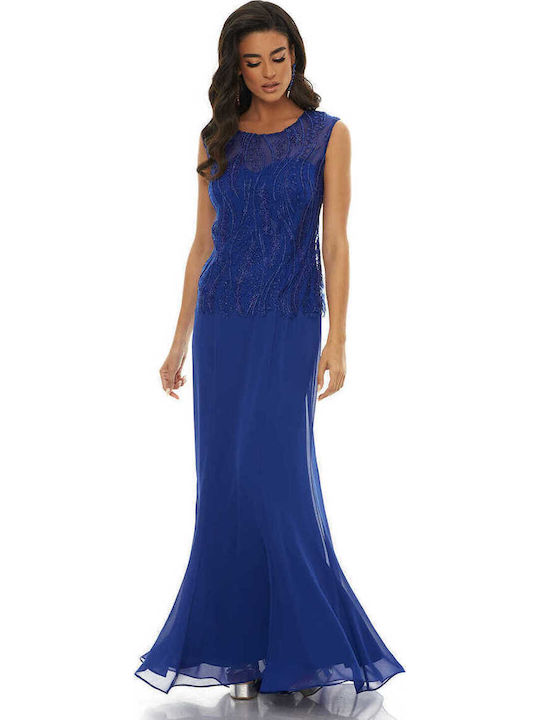 Maxi Dress for Wedding / Baptism Blue