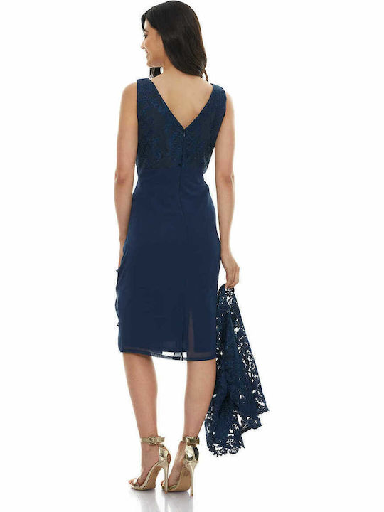 Midi Dress for Wedding / Baptism Blue