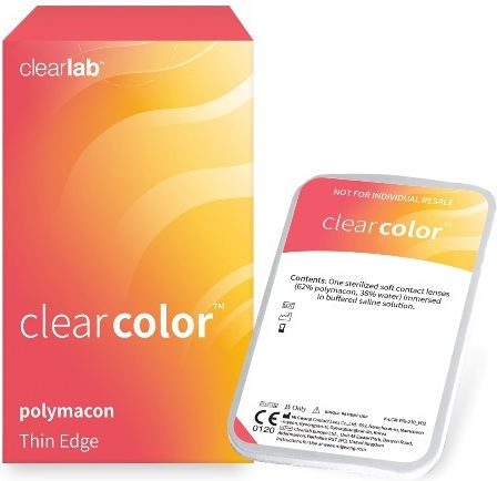 Clearlab Clear Color Μηνιαίοι έγχρωμοι 2 φακοί 2 Μηνιαίοι Έγχρωμοι Χωρίς Διοπτρία Φακοί Επαφής