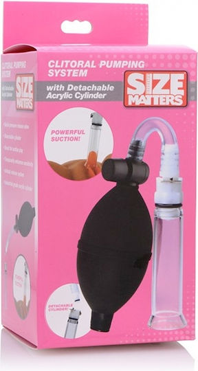 XR Size Matters Clitoral Pumping System Detachable Acrylic Cylinder Clear