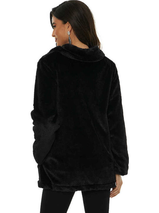 Women's Cardigan with Zipper Black