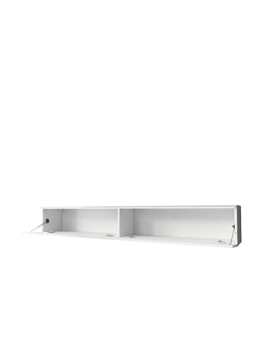 Шкаф за телевизор Дървен Dalia Plus с LED Осветление Natural / Black Д180xШ33xВ30см