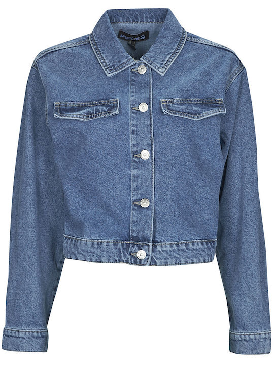 Scurtă Jachetă de femei din denim Beige.