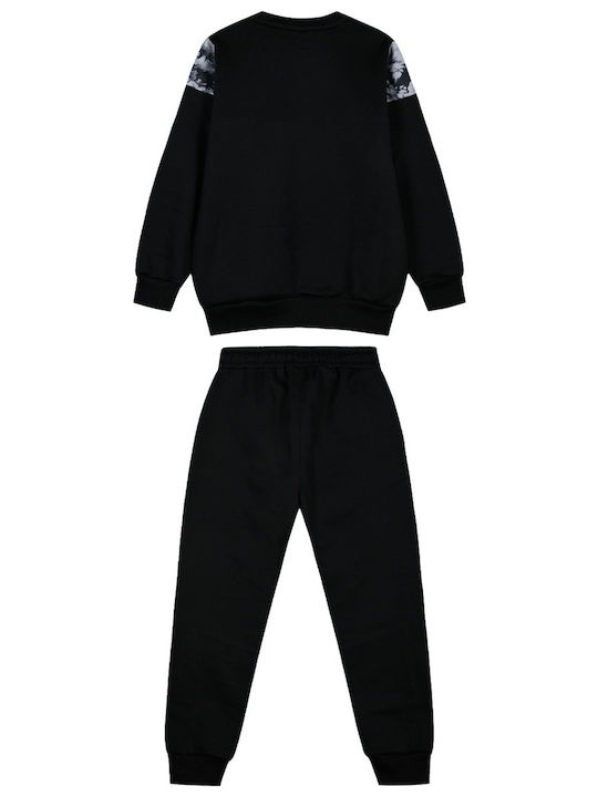 Energiers Kinder Sweatpants Set - Jogginganzug Schwarz 2Stück