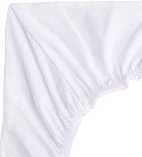 Sensillo Lenjerie De Patut Bebe Cu Cauciuc Alb 90x40cm