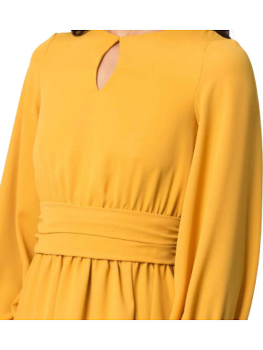 Mini Dress for Wedding and Christening Yellow