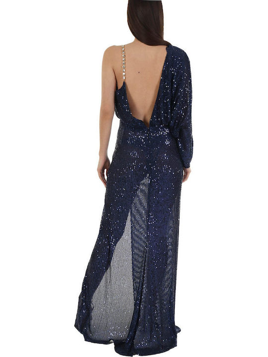 Rochie Maxi de Seară Albastră