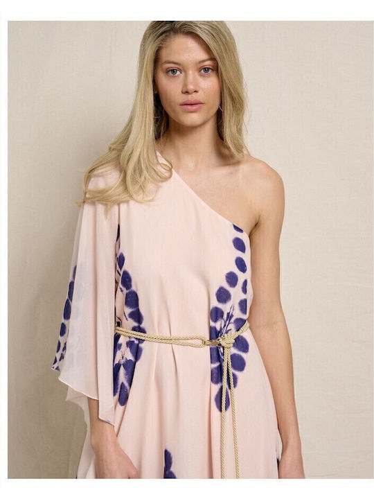 Summer Maxi Dress for Wedding and Christening Pink