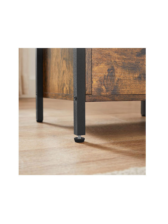 Nachttisch Metall Braun 38x28x60cm
