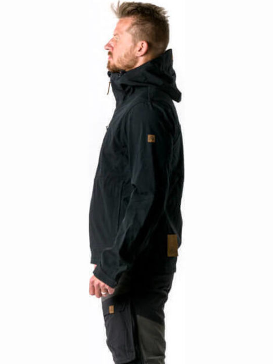 3L Χειμωνιάτικο Μπουφάν Softshell Αδιάβροχο και Αντιανεμικό Μαύρο
