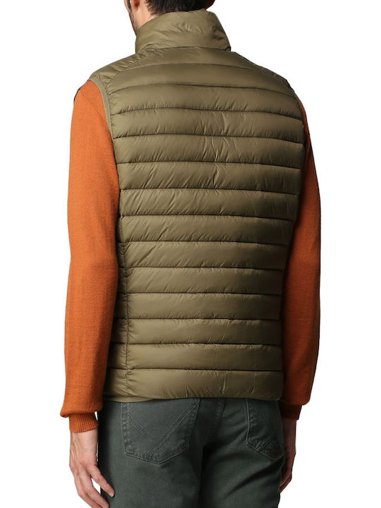 Sleeveless Jacket Puffer Khaki