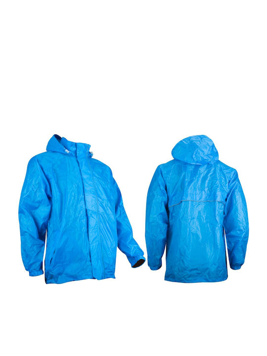 Ralka Men's Winter Jacket Waterproof Light Blue