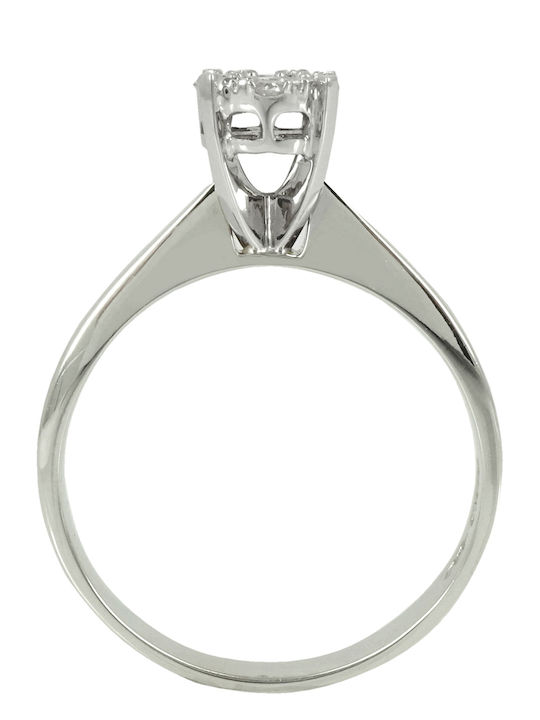 Kiriakos Gofas Единичен камък от Бяло злато 18K с Диамант