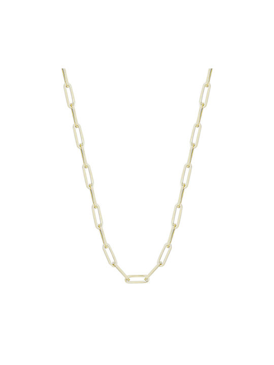 Kiriakos Gofas Gold Chain Neck 14K Thin Thickness 5.25mm and Length 45cm