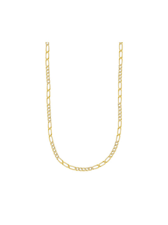 Kiriakos Gofas Gold Chain Neck 14K Thin Thickness 3.1mm and Length 60cm