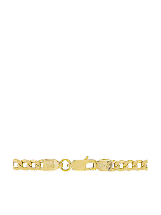 Kiriakos Gofas Мъжка Златна Верига Врат 14K Тънка Дебелина 4.6mm