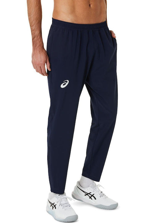 ASICS Men's Sweatpants with Rubber Navy Blue