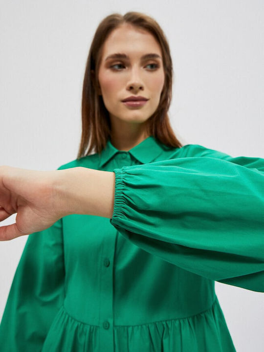 Make your image Mini Shirt Dress Dress Green