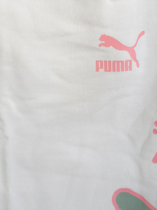 Sweatpants with Elastic White