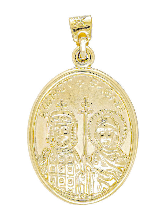 Kiriakos Gofas Charm Фулактó от Злато 14 Карата Kiriakos Gofas Charm Фулактó от Злато 14 Карата
