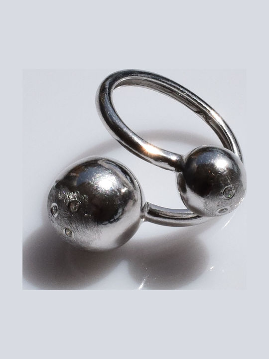 Bizoutaki Ring with Zircon made of Silver