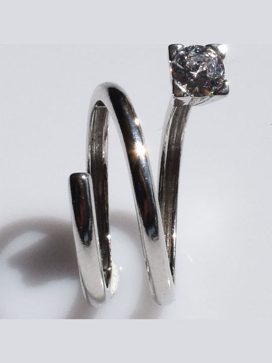 Bizoutaki Ring with Zircon made of Silver Bizoutaki Ring with Zircon made of Silver