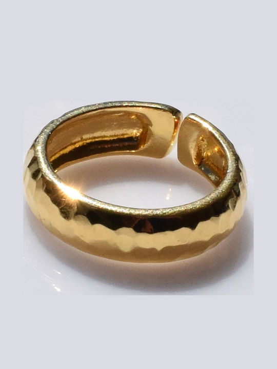 Bizoutaki Ring Small Wedding Band made of Silver Gold Plated
