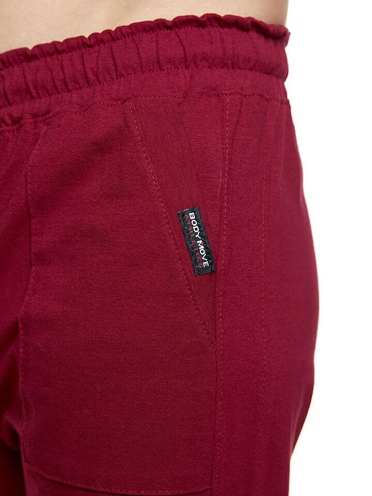 Sweatpants with Elastic Burgundy