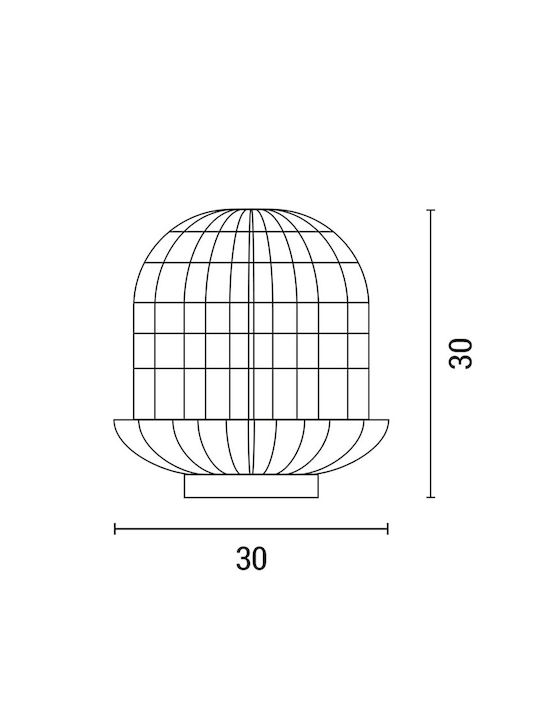 Eurolamp Table Decorative Lamp with Socket for Bulb E27