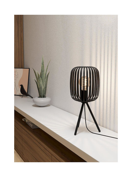 Eglo Romazzina Lustră Decorativă cu Soclu pentru Bec E27 Negru