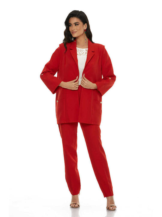 RichgirlBoudoir Γυναικείο Κόκκινο Κοστούμι