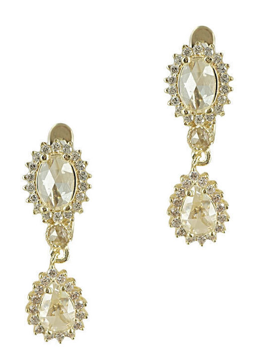 Kiriakos Gofas Set with Necklace , Earrings & Ring from Gold 14K with Stones