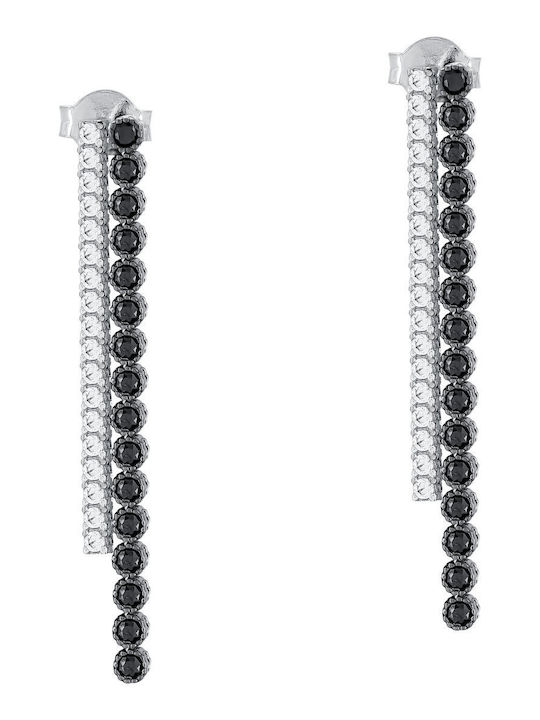 Kiriakos Gofas Set with Necklace , Earrings & Bracelet from White Gold 14K