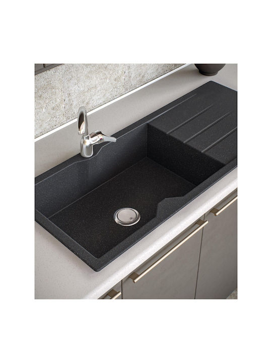 Sanitec Ultra Granite Drop-In Sink Synthetic Granite W116xD50cm Sienna
