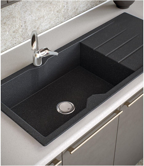 Sanitec Ultra Granite Ένθετος Νεροχύτης από Συνθετικό Γρανίτη Μ116xΠ50cm Sabbia