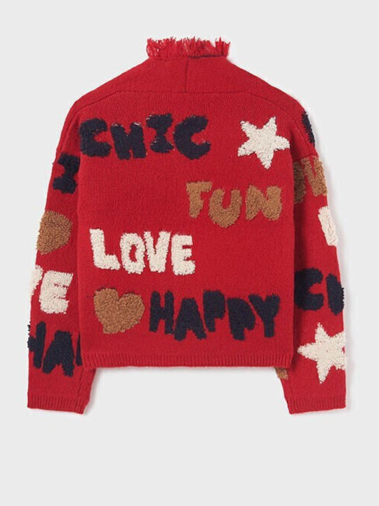 Kinderstrickjacke Gestrickt Rot