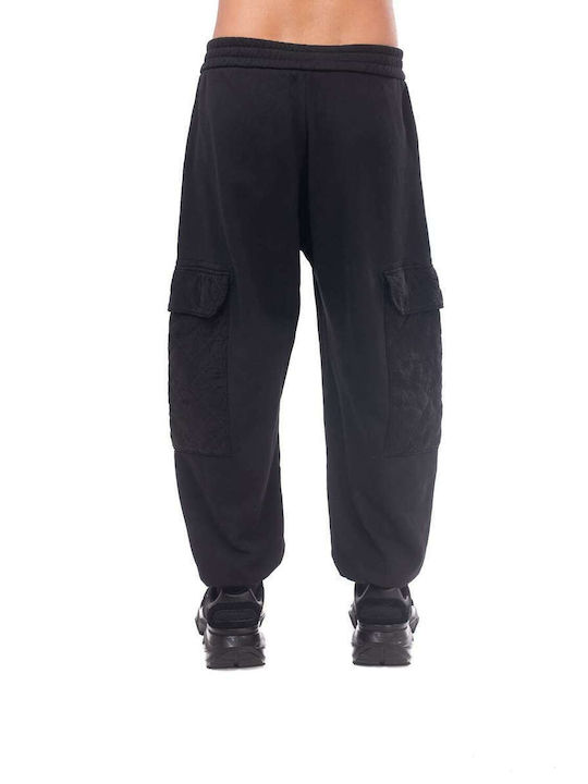 Iceberg Men's Sweatpants with Rubber Black