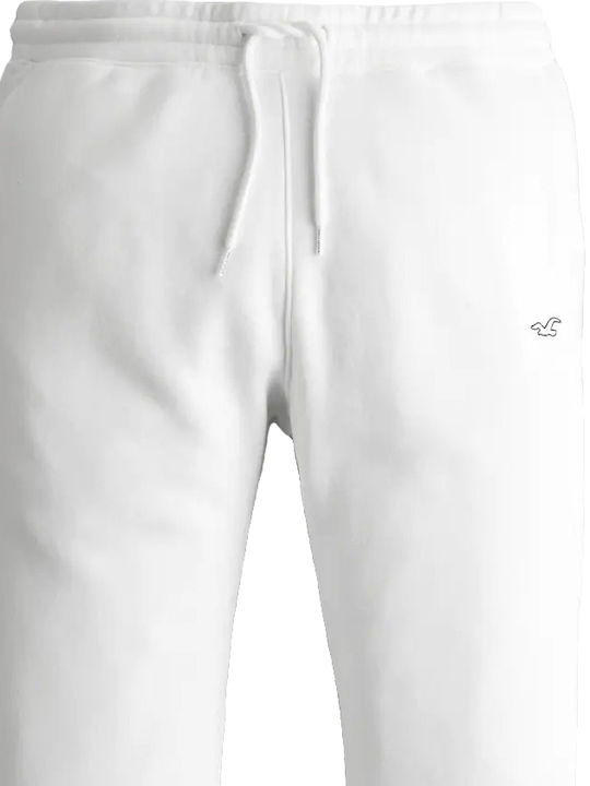 Hollister Men's Sweatpants with Rubber White