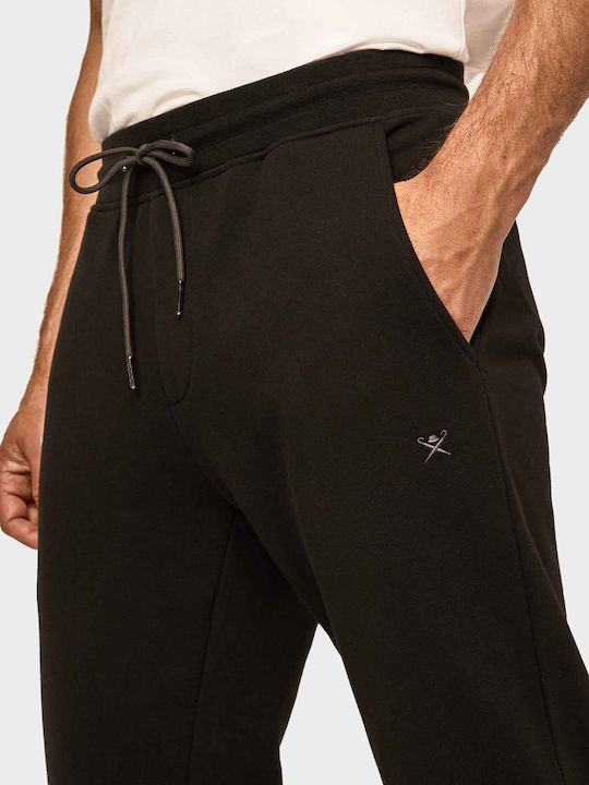 Hackett Men's Sweatpants with Rubber Black