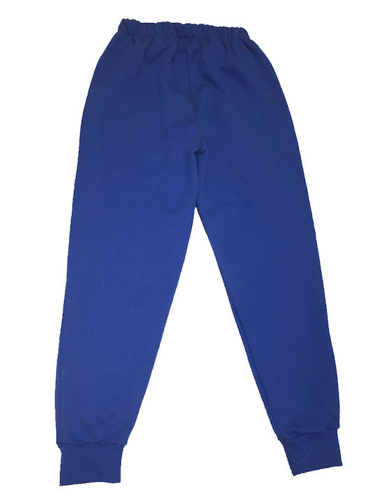 Kids Moda Men's Sweatpants with Rubber Blue