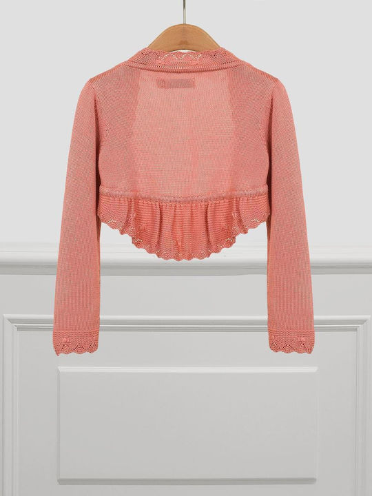 Abel & Lula Girls Bolero Jacket Orange