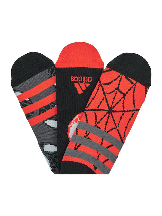 adidas Αθλητικές Παιδικές Κάλτσες Μακριές Performance Πολύχρωμες 3 Ζευγάρια