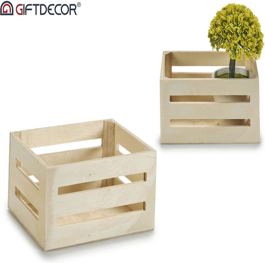 Arte Regal Decorative Crate Garden Wooden 16cmx10.5cmx8.5cm 81825