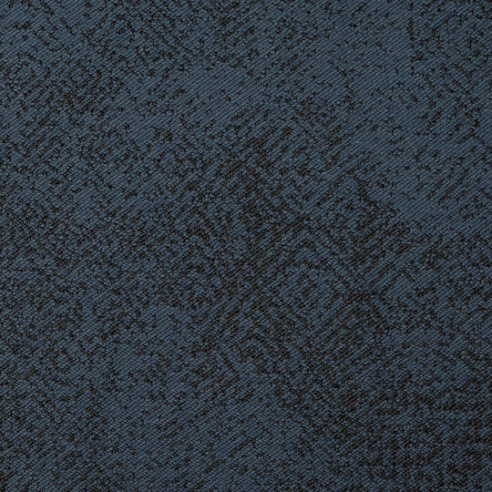 Aslanis Home Armchair Throw Kedros 180x180cm Blue / Black