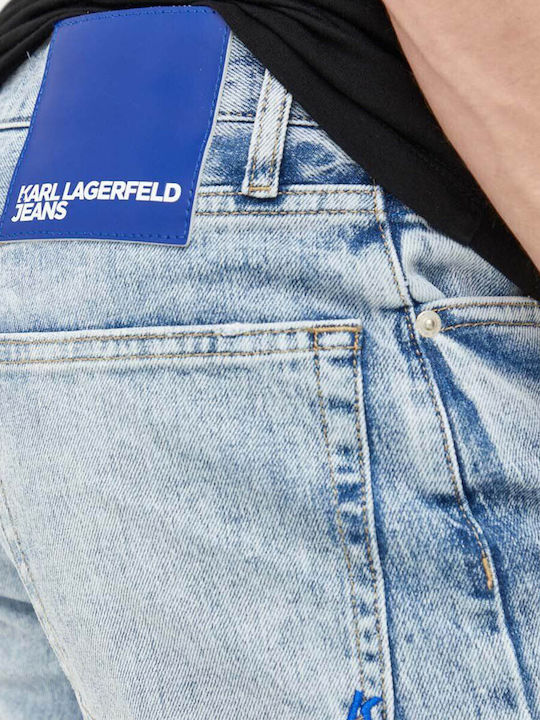 Pantalon De Blugi Pentru Bărbați Straight Albastru
