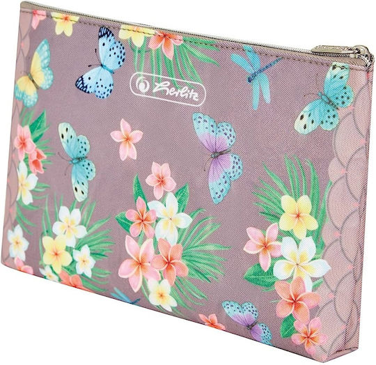 Herlitz Ladylike Butterflies Pencil Case Beige