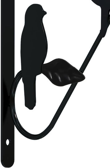 vidaXL Pot Hooks Metal Black 29.5cmx26cmcm. 4pcs