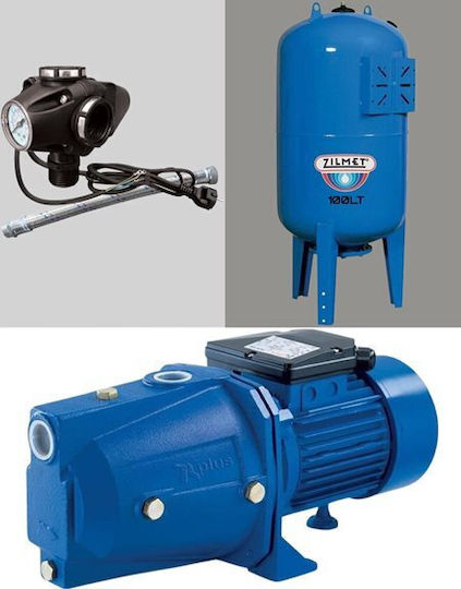 Plus 303539 Trei faze Pompa de presiune pentru apă cu rezervor Comerț electronic de 100lt litri 1.5hp