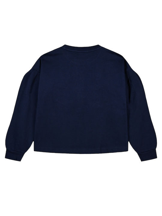 Energiers Children's Blouse Long Sleeve Navy Blue